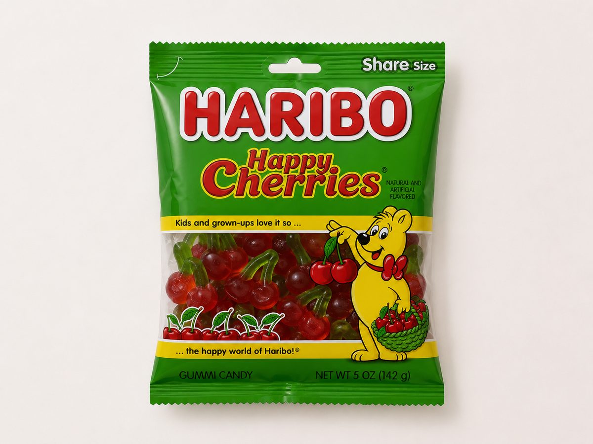 Haribo Happy Cherries Gummi Candy, 5 oz (142g)