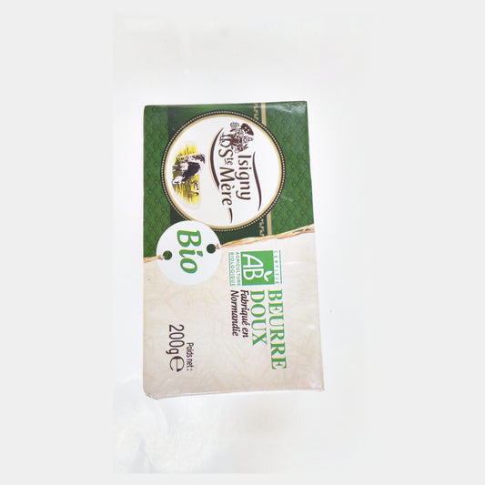 Isigny Ste Mère Beurre Doux Bio Organic Unsalted Butter, 200 g