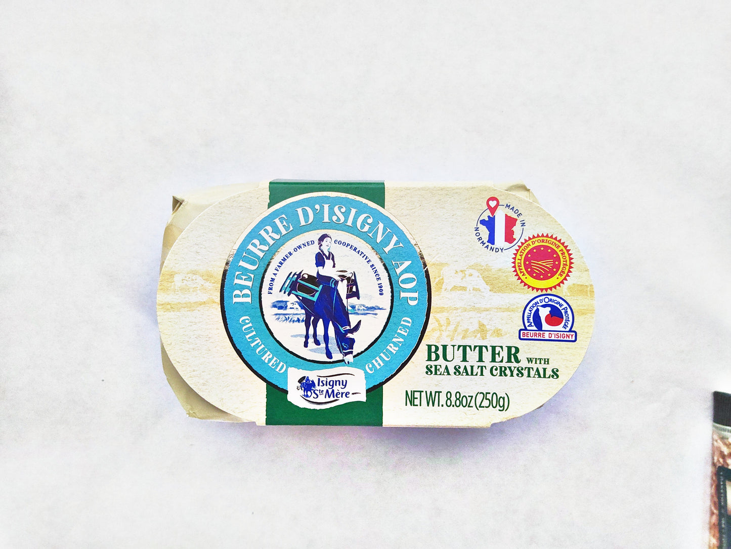 Isigny Ste-Mere Beurre d Isigny AOP Butter, 8.8 oz (250g)