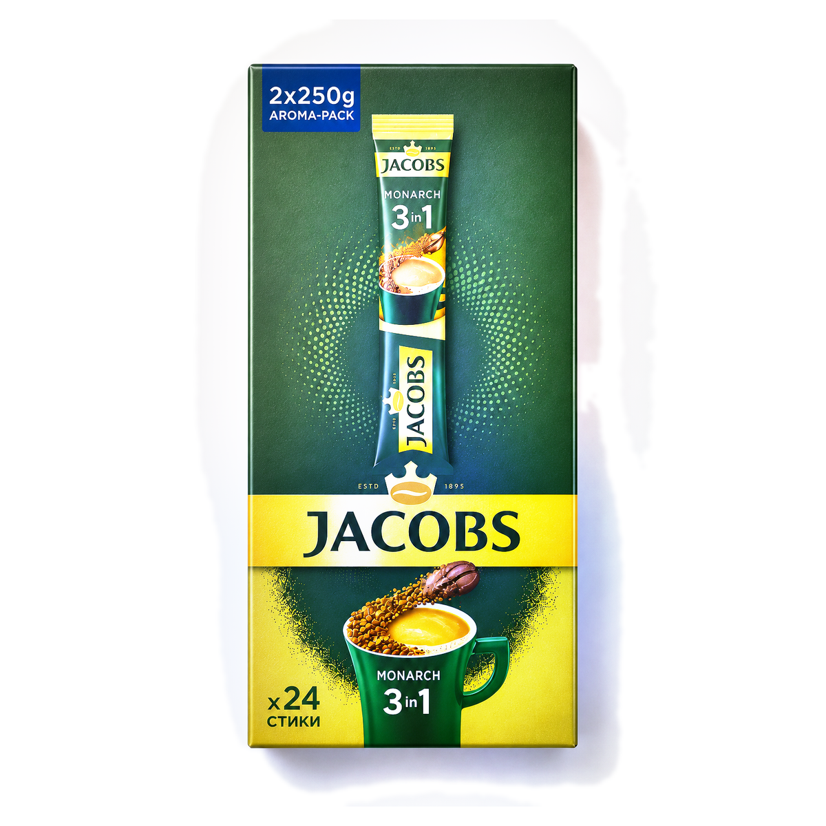 Jacobs Monarch 3-in-1 Coffee Sticks (24 Pack)