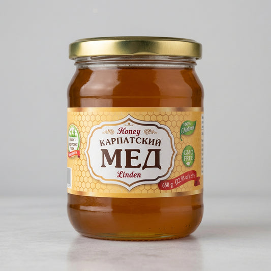 Karpatskiy Med Linden Honey, 22.9 oz (650g)
