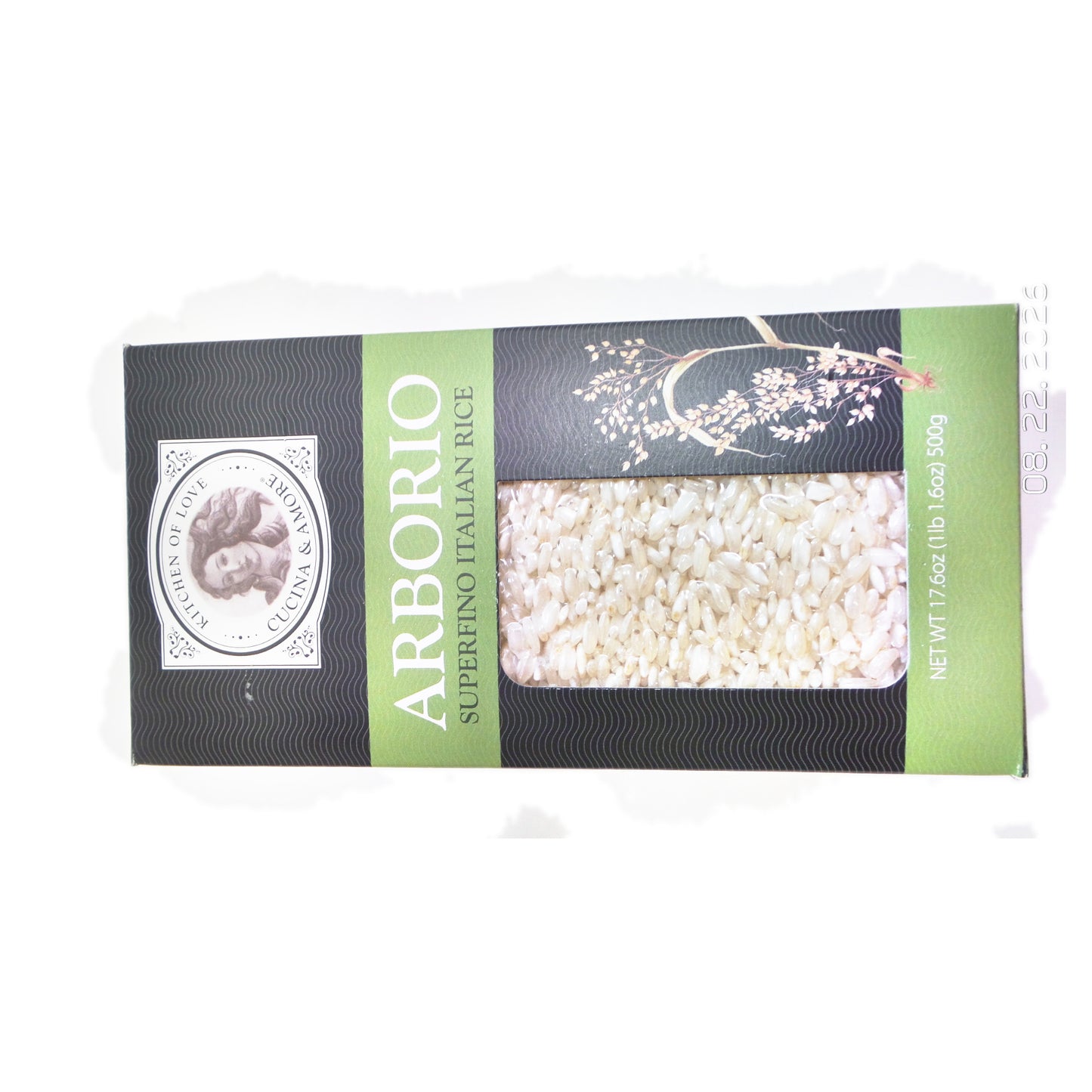 Kitchen of Love Arborio Superfino Italian Rice, 17.6 oz (500g)