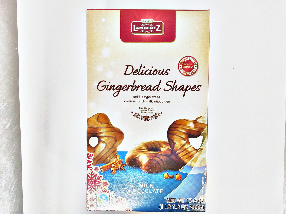 Lambertz Delicious Gingerbread Shapes Milk Chocolate, 7.05 oz (200g)
