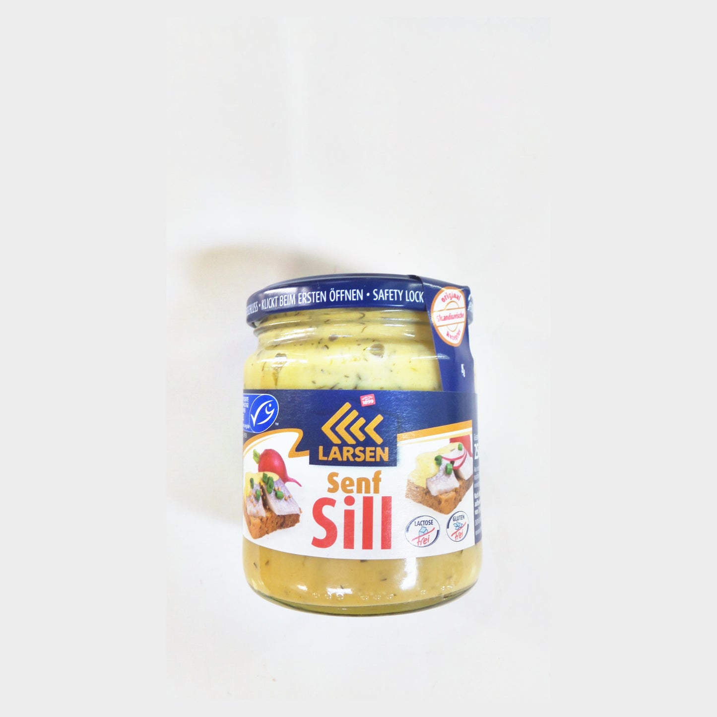 Larsen Senf Sill Herring in Mustard Sauce, 250 g