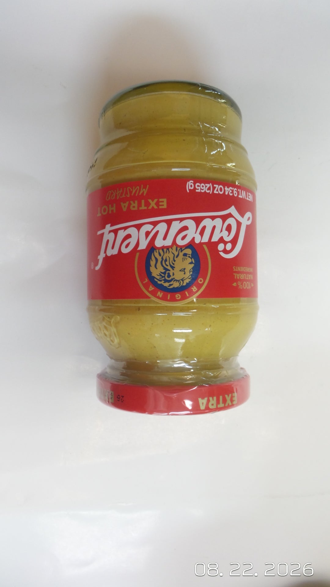 Löwensenf Extra Hot Mustard, 9.34 oz (265g)