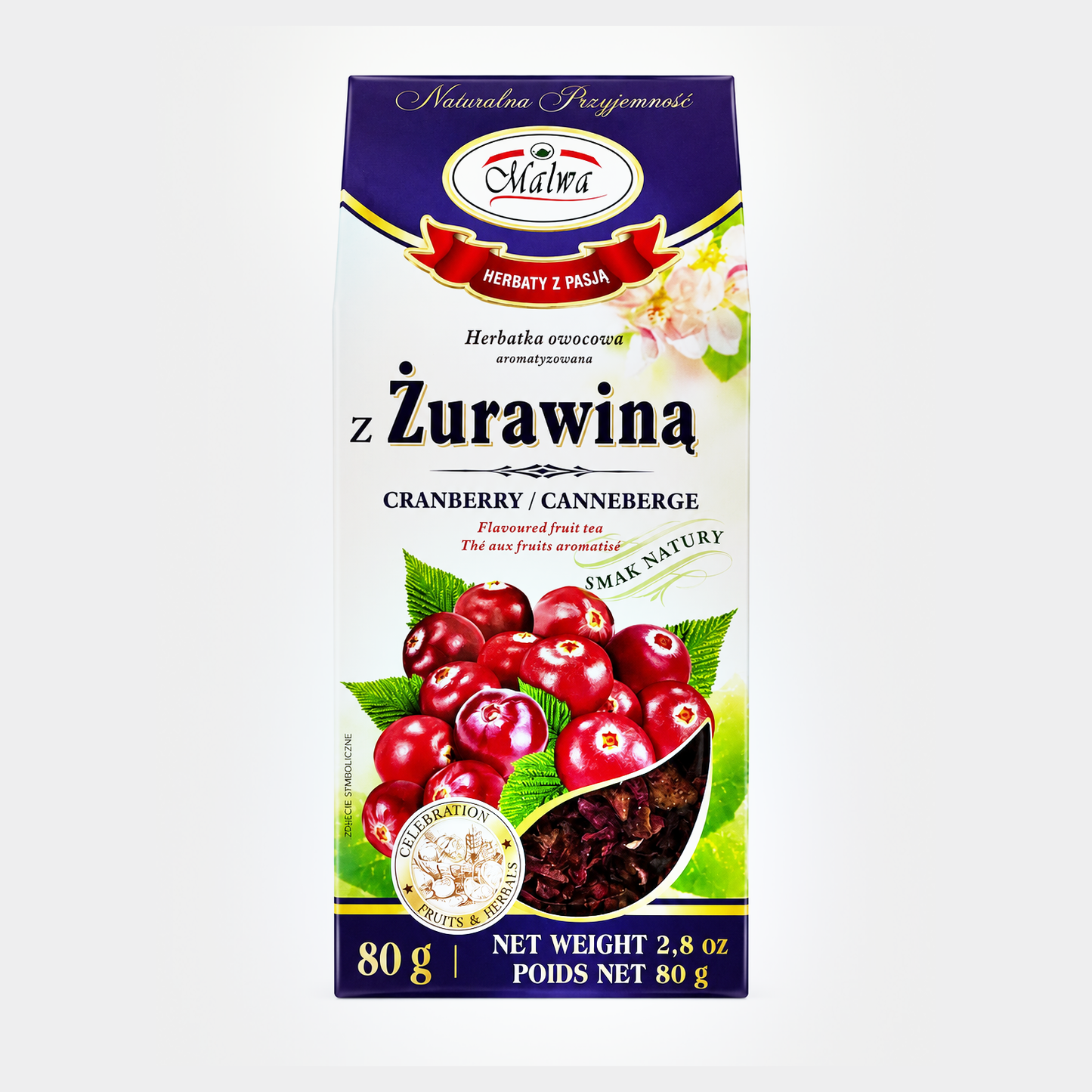 Malwa Cranberry Flavoured Fruit Tea, 2.8 oz (80g)