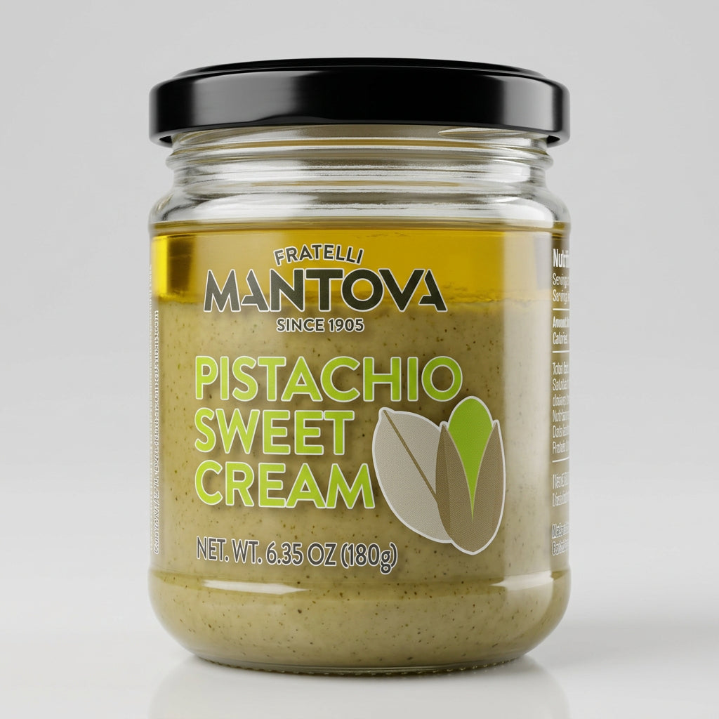 Mantova Pistachio Sweet Cream, 6.3 oz (180g)