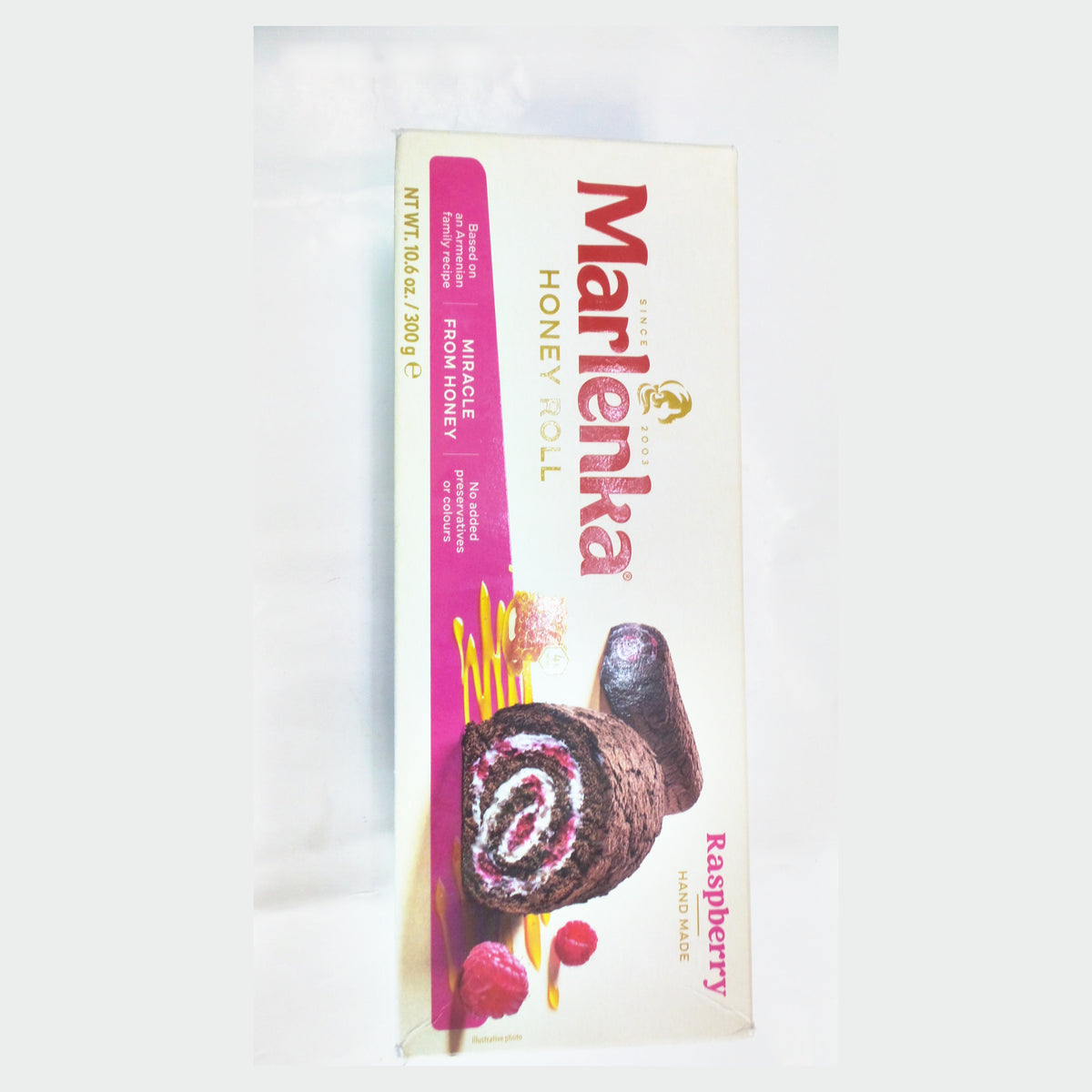 Marlenka Honey Roll with Raspberry