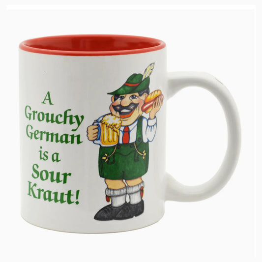 A Grouchy German Is A Sour Kraut — Coffee Mug, 12 oz — mug-grouchy-1