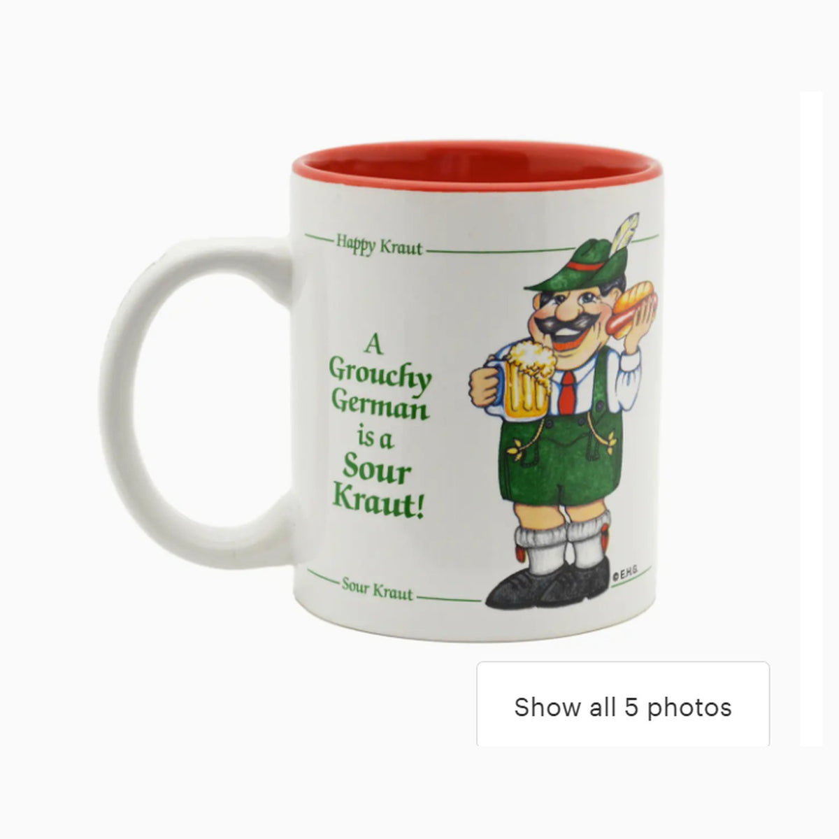 A Grouchy German Is A Sour Kraut — Coffee Mug, 12 oz — mug-grouchy-2