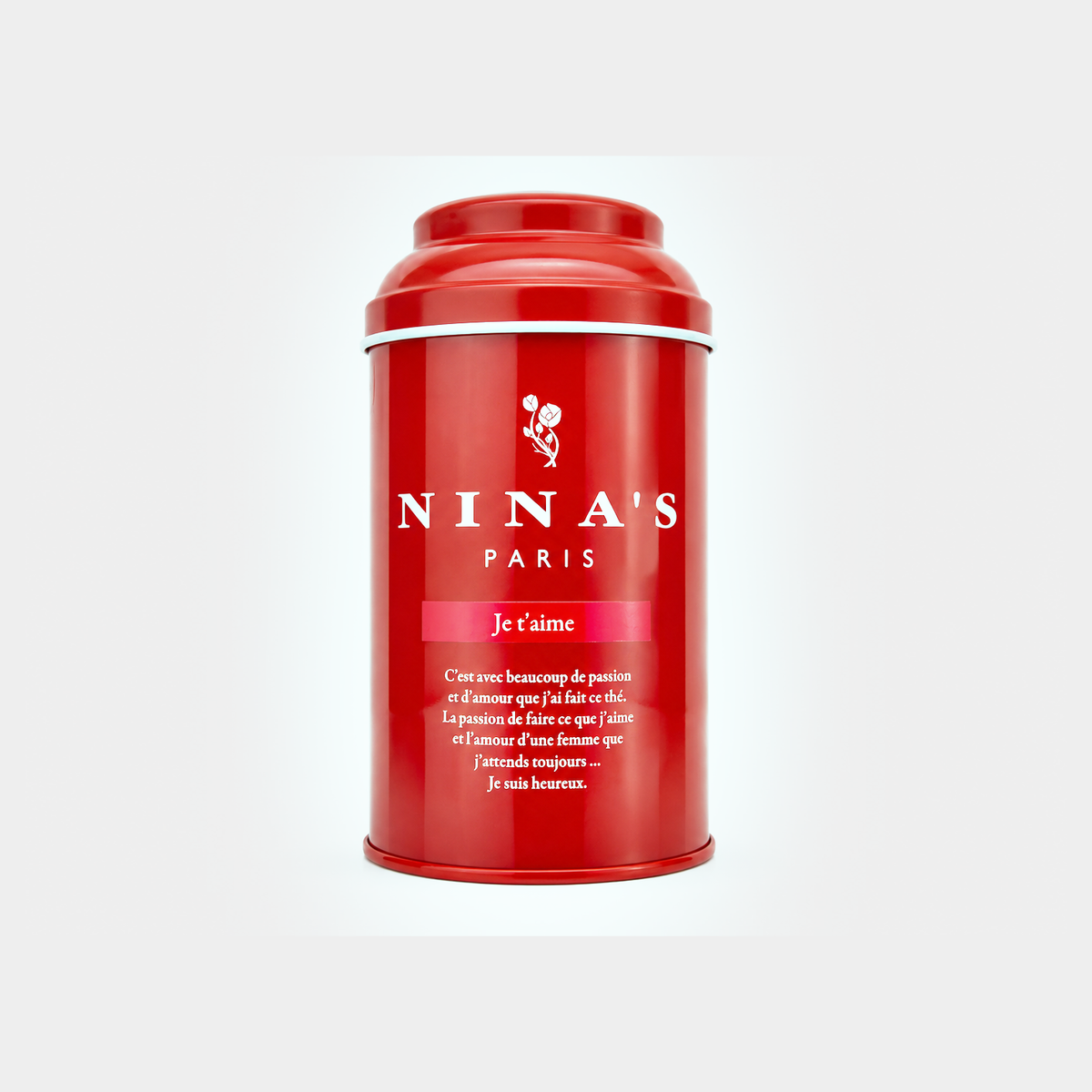 Nina's Paris Je t'aime Flavoured Black Tea, 3.52 oz (100g)