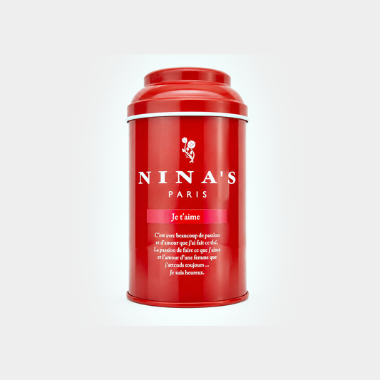 Nina's Paris Je t'aime Flavoured Black Tea, 3.52 oz (100g)