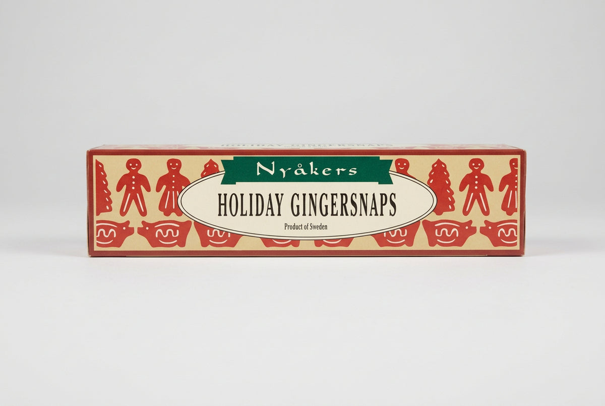 Nyakers Holiday Gingersnaps, front of box