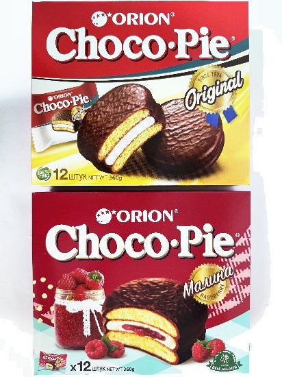 Orion Choco Pie – Assorted Flavors (12 Pieces, 360g)