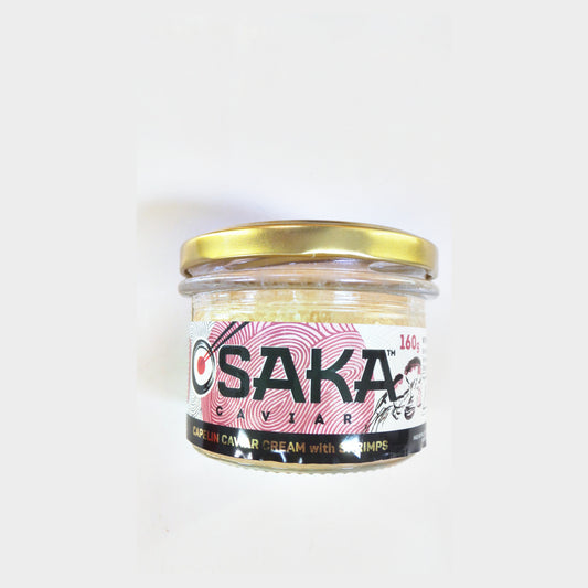 Osaka Capelin Caviar Cream with Shrimps, 140 g