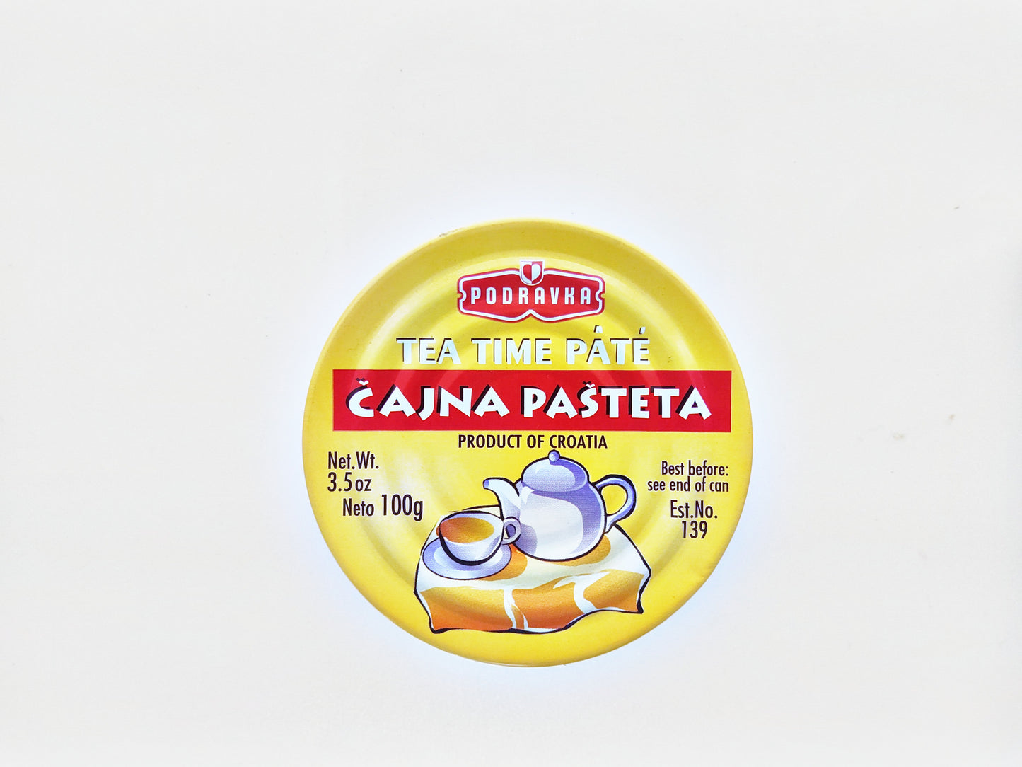 Podravka Tea Time Pâté (Čajna Pašteta), 3.17 oz (90g)