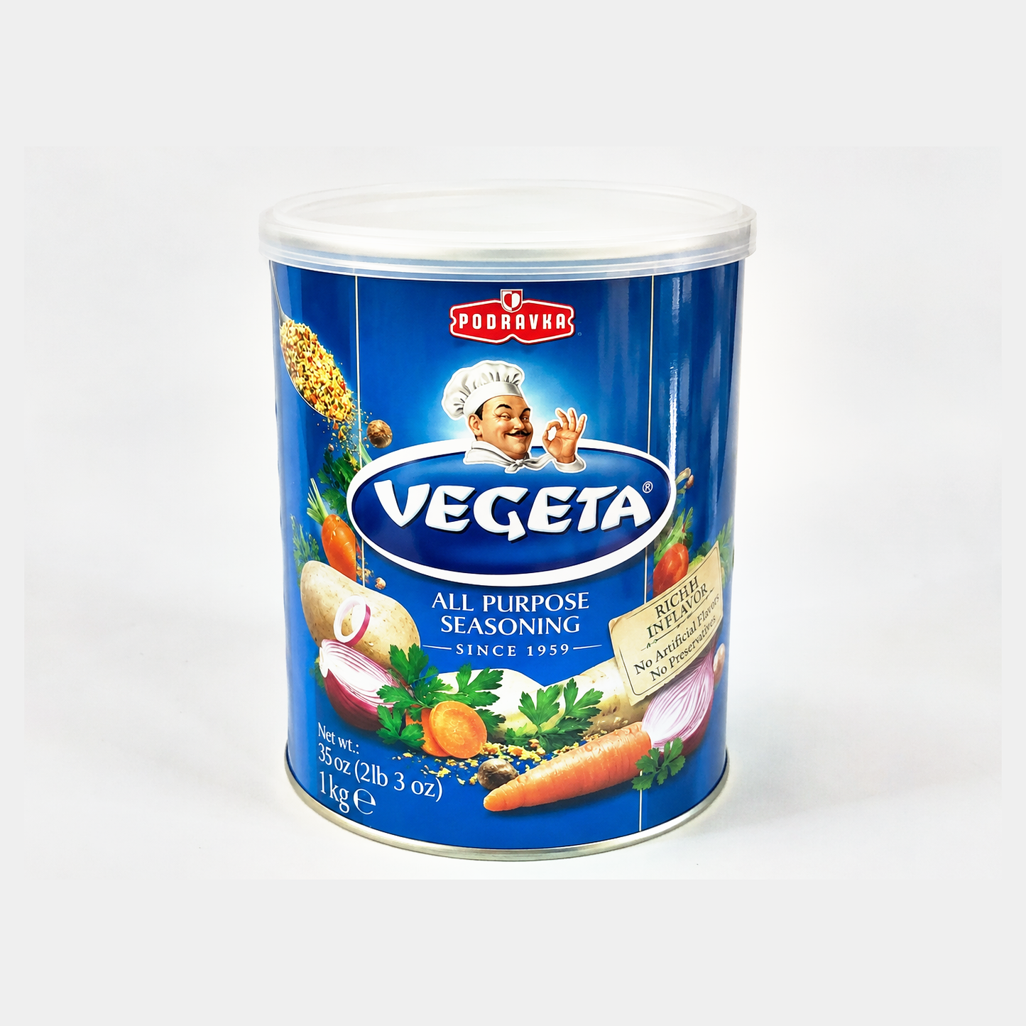 Podravka Vegeta All Purpose Seasoning, 35 oz (1 kg) Canister