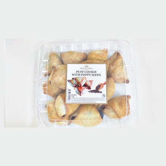 Puff Cookie with Poppy Seeds, Bakery Tray