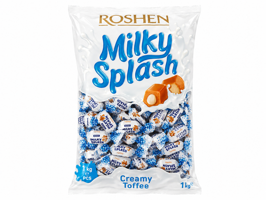 Roshen Milky Splash Creamy Toffee, 2.2 lb (1kg)