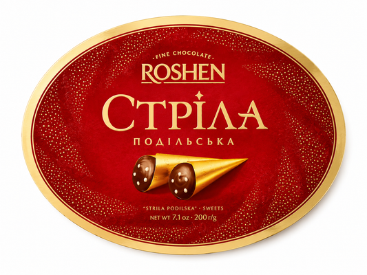 Roshen Strila Podilska (Стріла Подільська) Wafer Cone Sweets, 7.1 oz (200g)
