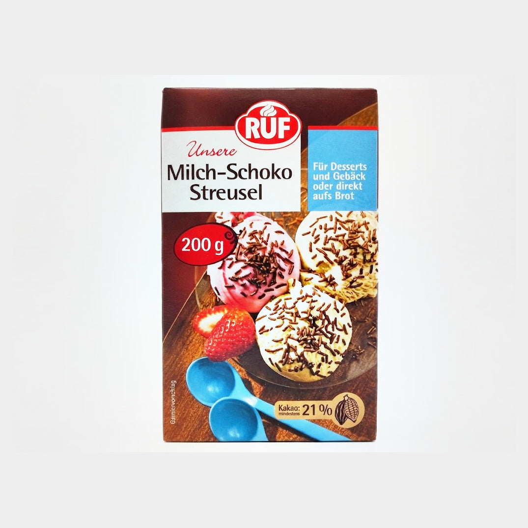 RUF Milk Chocolate Sprinkles (Milch-Schoko Streusel), 7.05 oz (200g)