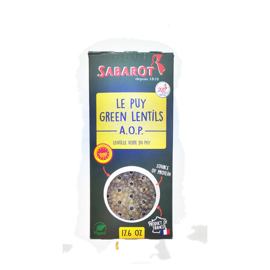 Sabarot Le Puy Green Lentils A.O.P., 17.6 oz (500g)