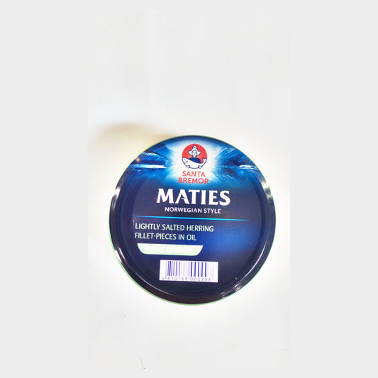 Santa Bremor Maties Herring Fillet-Pieces with Onions in Oil, 9.17 oz (260g)