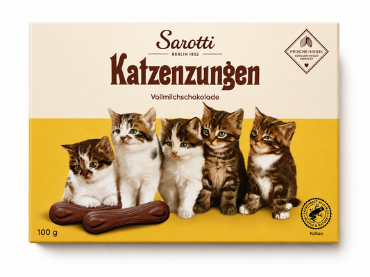 Sarotti Katzenzungen Cat Tongues Chocolate, 3.5 oz (100g)