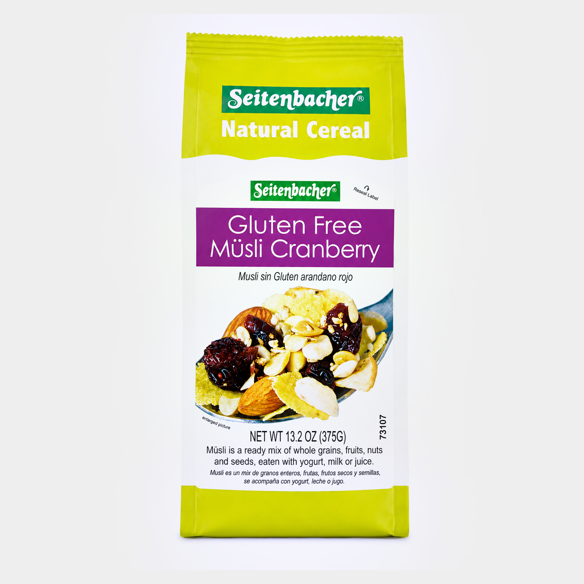 Seitenbacher Gluten Free Musli Cranberry, 13.2 oz (375g)