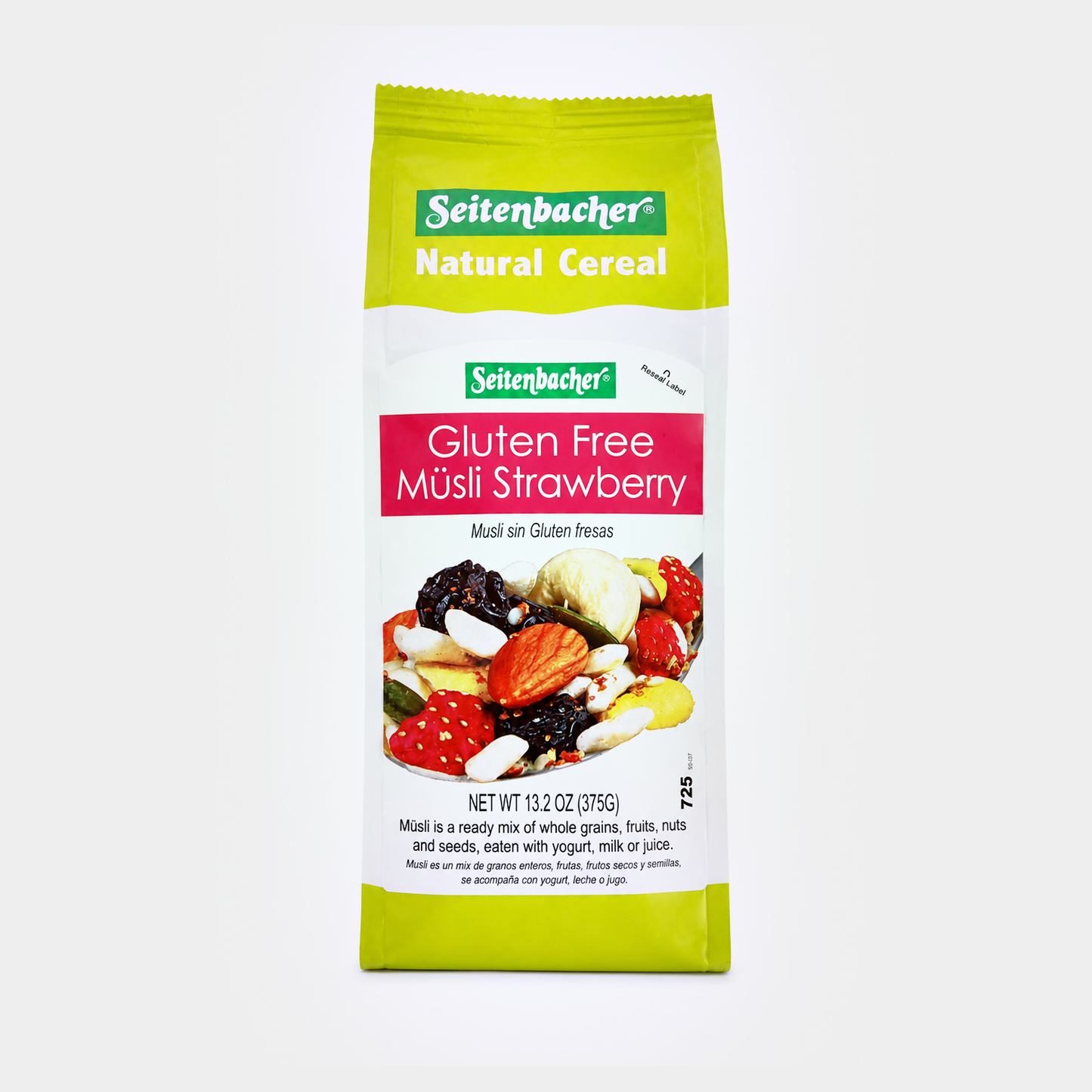 Seitenbacher Gluten Free Musli Strawberry, 13.2 oz (375g)