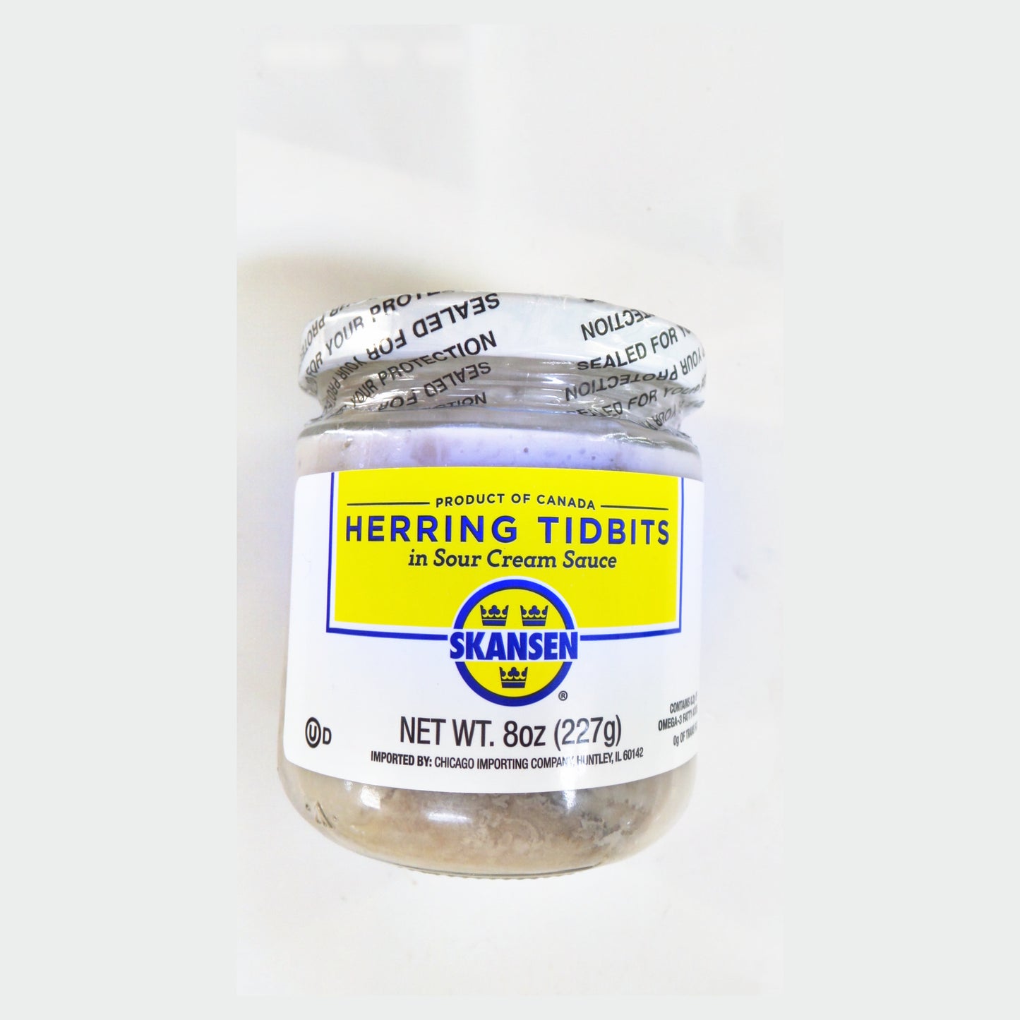 Skansen Herring Tidbits in Sour Cream Sauce, 8 oz (227g)