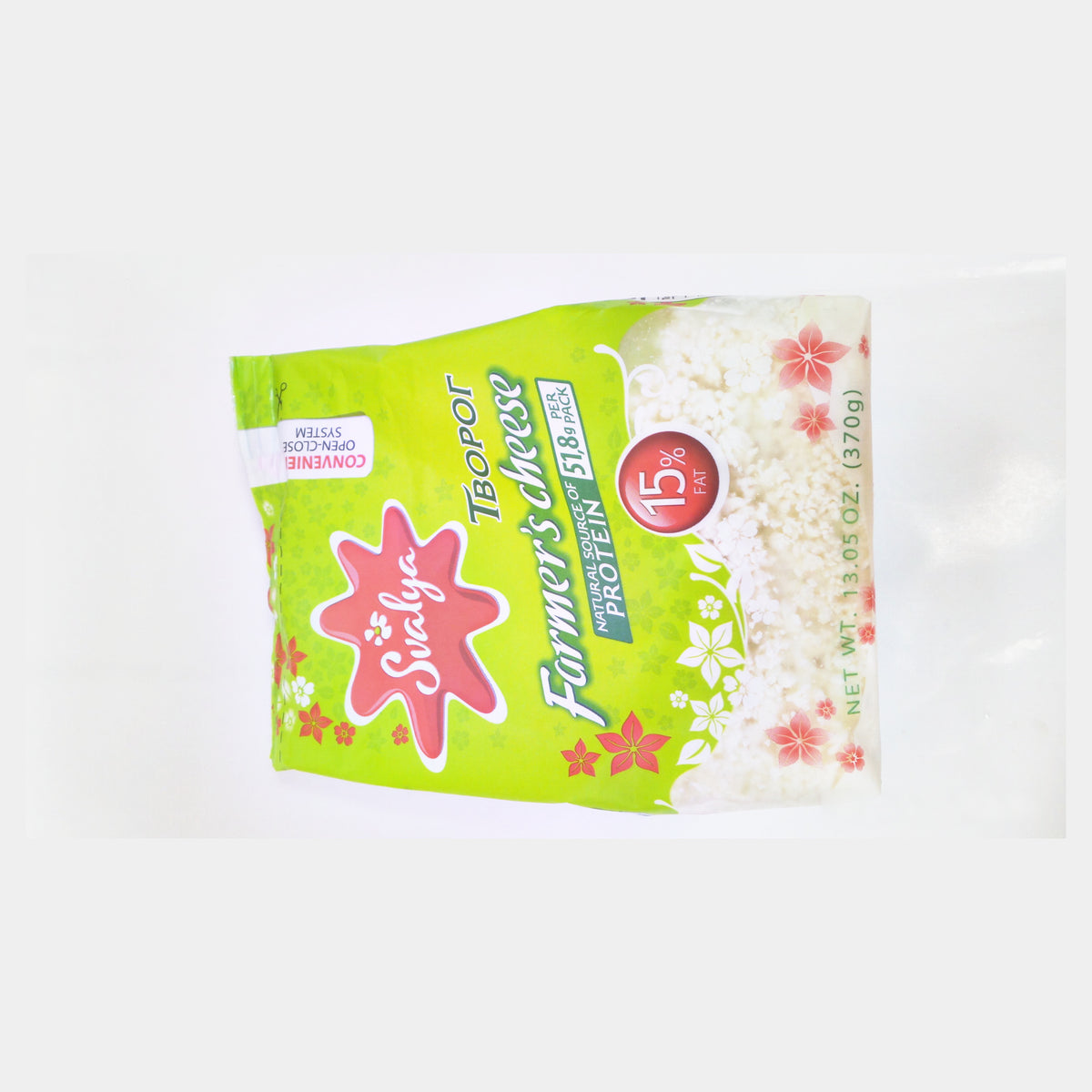 Svalya Farmer's Cheese Tvorog 15% Fat, 13.05 oz (370g)