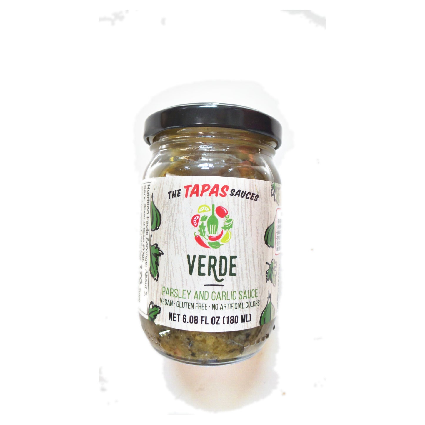 The Tapas Sauces Verde Parsley and Garlic Sauce, 6.08 fl oz (180ml)