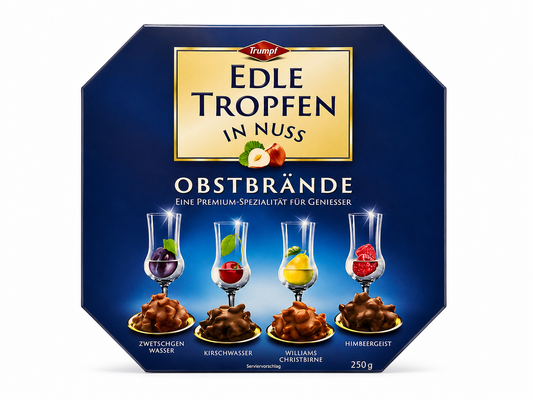 Trumpf Edle Tropfen in Nuss – Obstbrände (Fruit Brandies), 8.8 oz (250g)