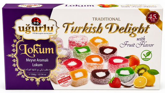 Uğurlu Traditional Turkish Delight – Fruit Flavor – 350g