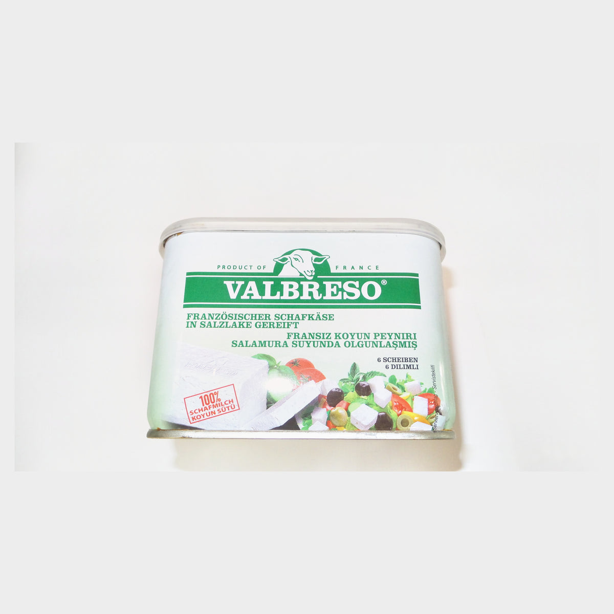 Valbreso French Sheep's Milk Cheese in Brine, 21.2 oz (600g) drained