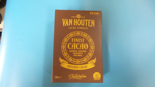 Van Houten Finest Cacao, front of box