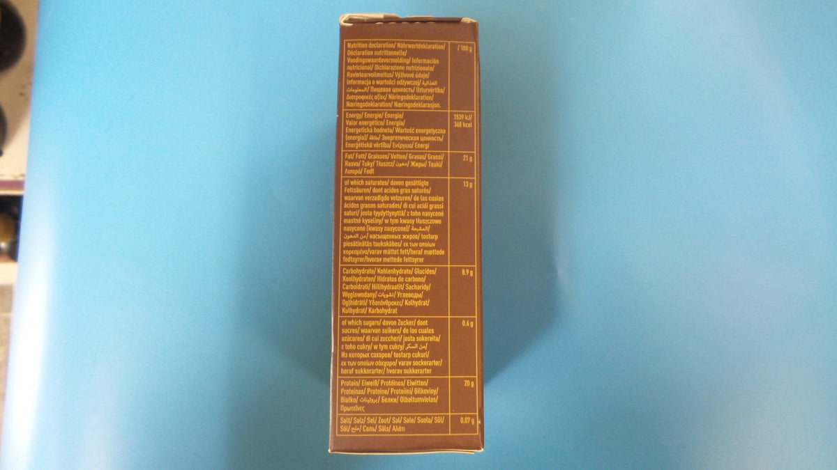 Van Houten Finest Cacao, nutrition declaration