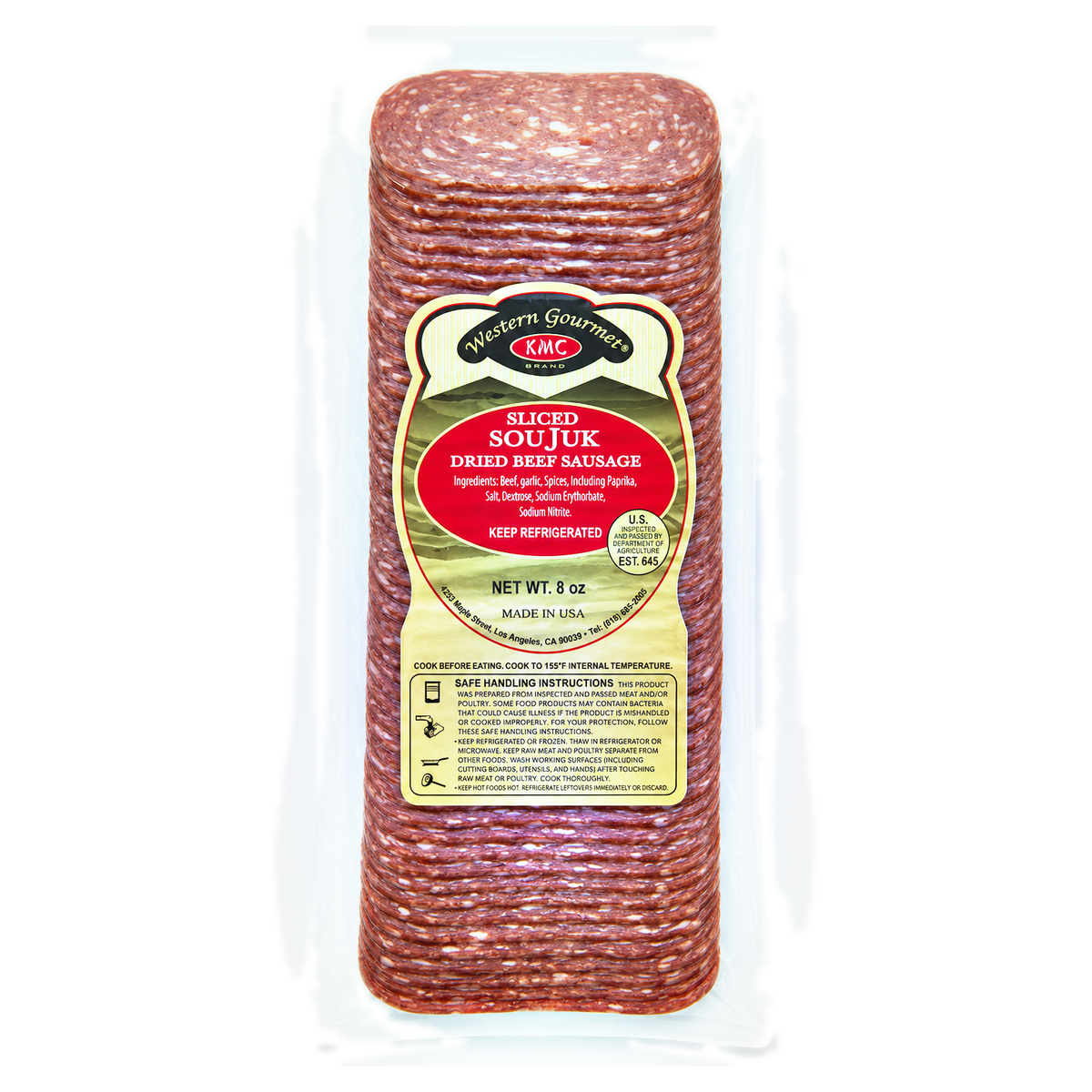 Western Gourmet Soujuk Beef Sausage, 8 oz