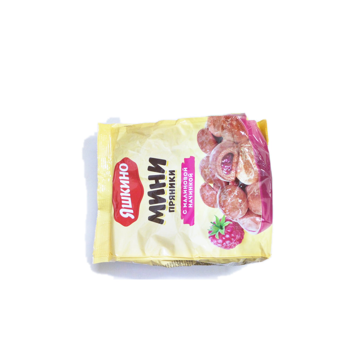 Yashkino Mini Pryaniki with Raspberry Filling, 10.6 oz (300g)
