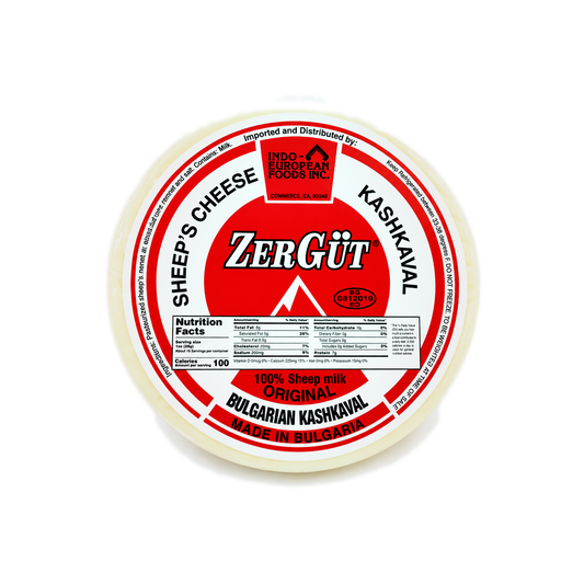 Zergüt Bulgarian Kashkaval Sheep's Milk Cheese, 14.1 oz (400g)