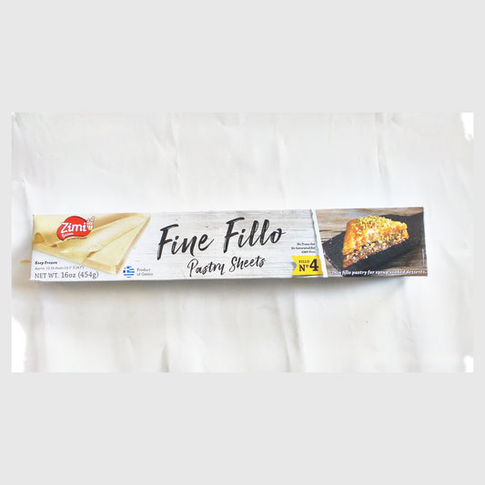 Zimi Fine Fillo Pastry Sheets No. 4, 16 oz (454g)